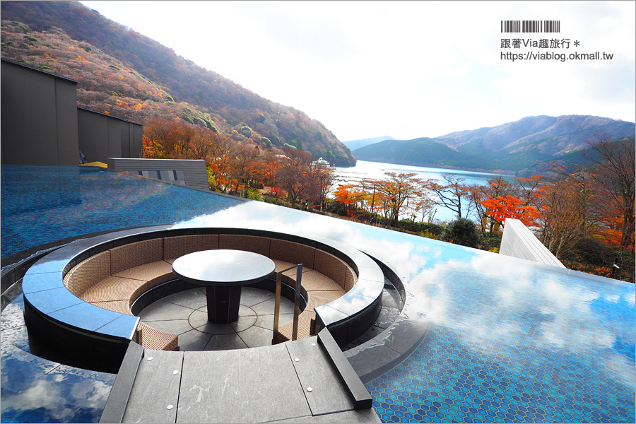 箱根溫泉旅館》蘆之湖花織旅館はなをり～湖景第一排的奢華泡湯住宿，戶外景觀足湯免費泡！還有竹籃日式早餐好精緻！