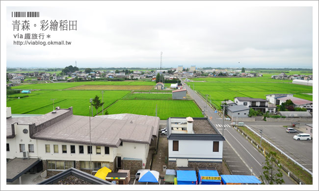 日本東北旅遊》via東北輕夏小旅行(1)青森縣｜田舍館村～夢幻的彩繪稻田！