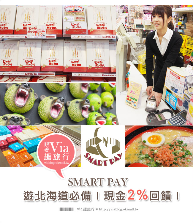 敗家》在北海道使用金融卡SMART PAY大吃大買去！還有現金2%回饋！