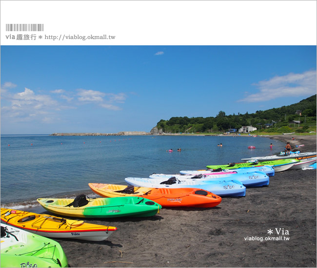 北海道旅遊》塩谷海岸獨木舟之旅～夏季最驚豔的北海道玩法！