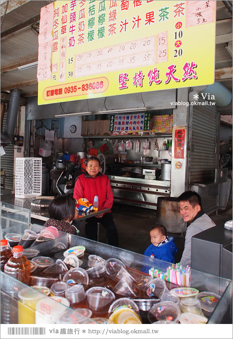 南投市美食》南投菜市場美食～李記小籠包、圓環意麵、冬瓜茶、菜市場珍奶