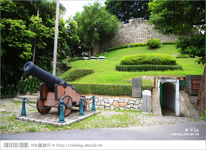 澳門世界遺產》東望洋燈塔／東望洋炮台／聖母雪地殿～搭乘松山纜車登山賞美景去！