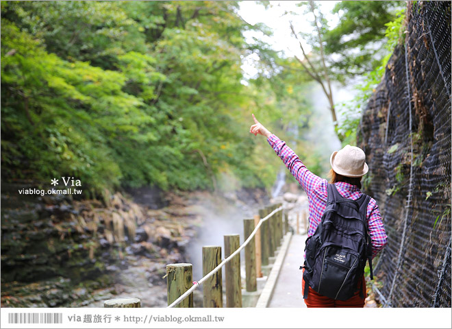 秋田紅葉景點》小安峽溫泉～有著大噴湯峽谷美景的紅葉溫泉鄉！