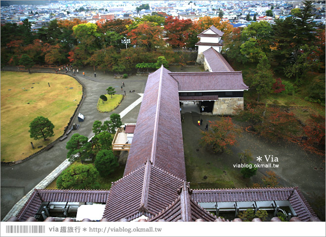 福島旅遊景點》鶴之城／會津若松城～日本百選名城之一！日本國內唯一使用赤瓦的古城