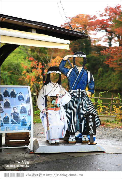 福島旅遊景點》鶴之城／會津若松城～日本百選名城之一！日本國內唯一使用赤瓦的古城