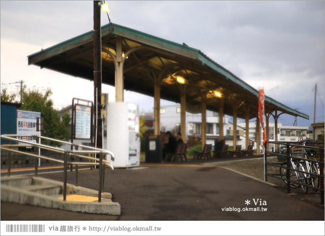 福島咖啡館》七日町車站～駅cafe（車站咖啡館）歐風的小木屋車站好吸睛！