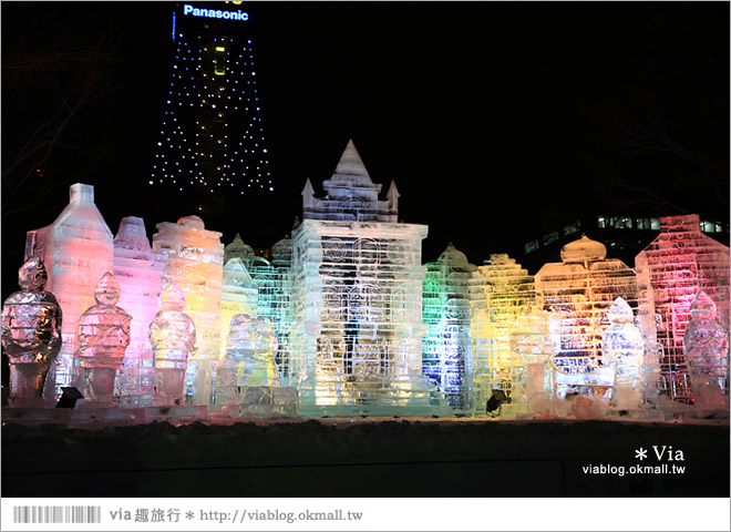 北海道雪祭》北海道冬天旅遊景點：必去！札幌雪祭～夜賞雪燈好浪漫《夜晚篇》