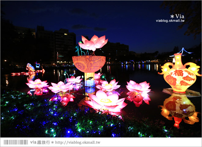 台灣燈會》台中燈會～台中公園燈會搶先看！原來台中公園也可以如此璀璨！