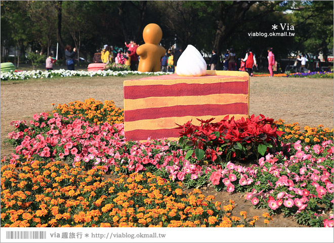 台南百花祭》2015台南百花祭地點：水萍塭公園／化身成一座可口的甜點花園！