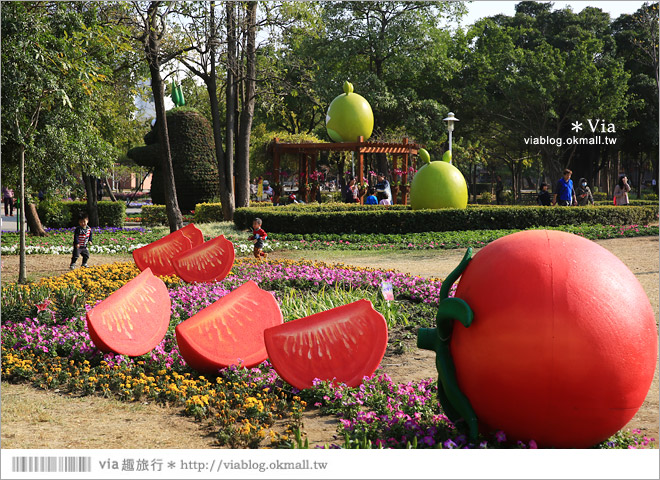 台南百花祭》2015台南百花祭地點：水萍塭公園／化身成一座可口的甜點花園！