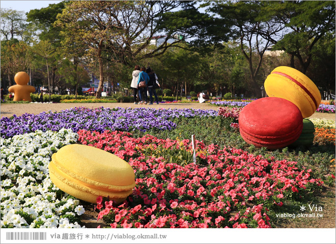 台南百花祭》2015台南百花祭地點：水萍塭公園／化身成一座可口的甜點花園！