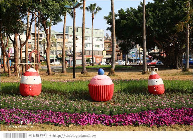 台南百花祭》2015台南百花祭地點：水萍塭公園／化身成一座可口的甜點花園！