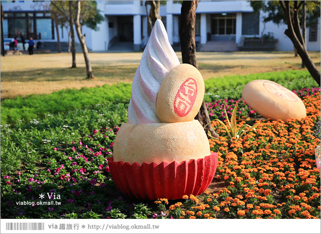 台南百花祭》2015台南百花祭地點：水萍塭公園／化身成一座可口的甜點花園！