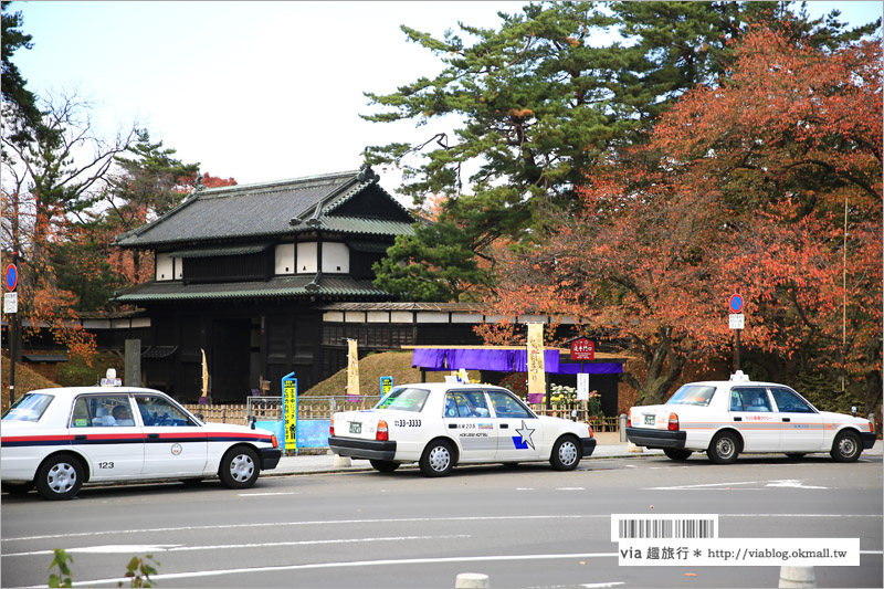 青森賞楓》青森紅葉景點～弘前城‧不止櫻花季美！紅葉季也是緋紅迷人的旅點！