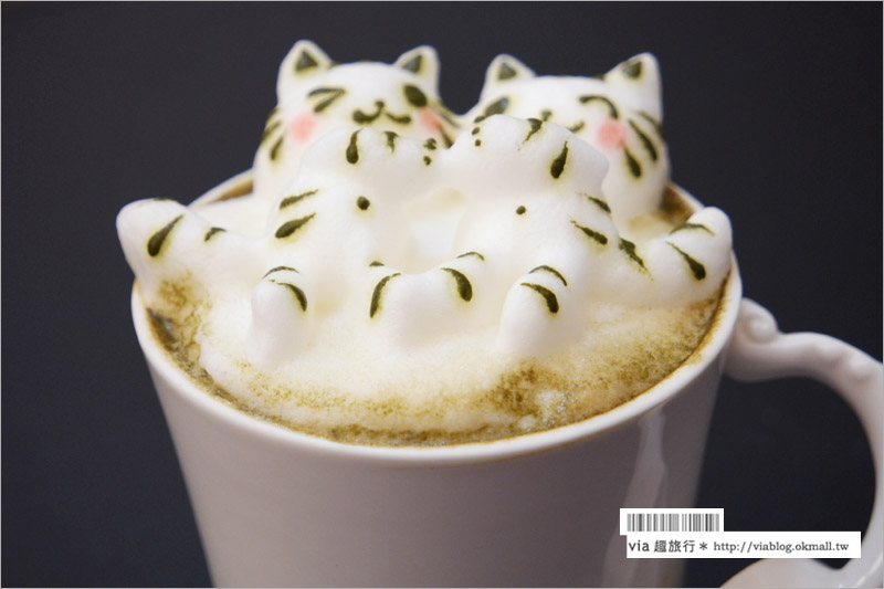 台中咖啡廳》台中貓咪咖啡廳～咕嚕貓咖啡(已歇業)＊貓咪跳進奶泡裡！立體拉花超療癒！