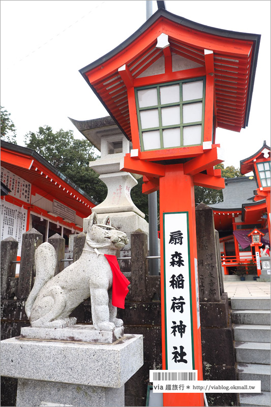 大分旅遊景點》扇森稻荷神社～九州迷你版的紅色千鳥居，竟然在大分鄉間遇見了！