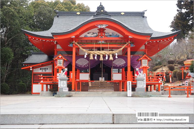 大分旅遊景點》扇森稻荷神社～九州迷你版的紅色千鳥居，竟然在大分鄉間遇見了！