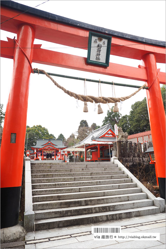 大分旅遊景點》扇森稻荷神社～九州迷你版的紅色千鳥居，竟然在大分鄉間遇見了！