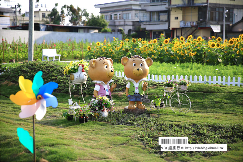 員林向日葵》彰化員林景點一日遊～＂一畝田休閒農場＂籌備處：向日葵花田現正盛開中！