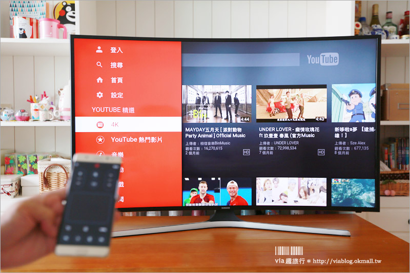 4K電視推薦》Samsung 4K UHD 黃金曲面 Smart TV KU6300～好美！全新曲面智慧電視登場！