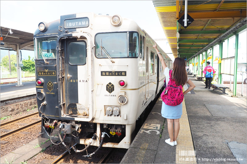 九州觀光列車》指宿之玉手箱～看得見海的鐵路！有著浦島太郎傳說的黑白色車廂、親子同遊的好選擇！