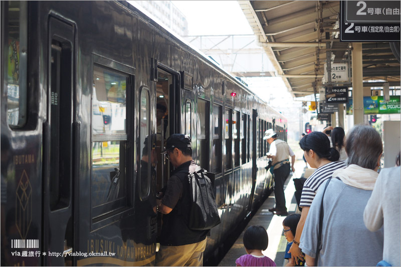 九州觀光列車》指宿之玉手箱～看得見海的鐵路！有著浦島太郎傳說的黑白色車廂、親子同遊的好選擇！