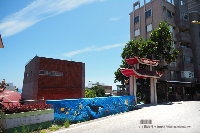 花蓮景點》福天宮彩繪階梯～力爭上遊階梯好吸睛＋北濱公園的無敵海景～