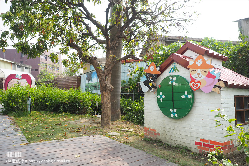 彰化景點廟》茉莉花壇夢想館～免門票參觀‧拍照去！可愛的歐風小屋以及貓咪公仔好俏皮