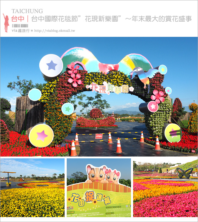 台中花毯節》台中后里國際花毯節『花現新樂園』～首度移師后里！年末最大賞花盛事！