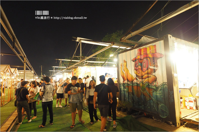 曼谷夜市》ARTBOX BANGKOK～超好拍！白色貨櫃屋打造出文青風格新夜市！