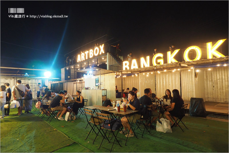 曼谷夜市》ARTBOX BANGKOK～超好拍！白色貨櫃屋打造出文青風格新夜市！