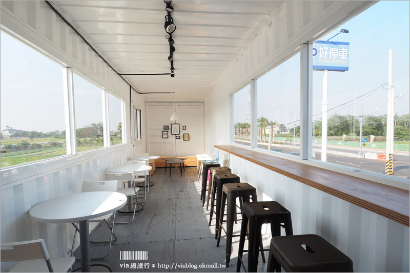 彰化餐廳》HAO YU好悠咖啡(已歇業)～夢幻的彩紅貨櫃屋咖啡‧田中最新的熱門IG打卡點！