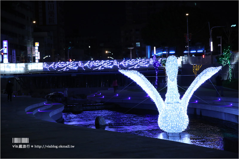 台中景點》柳川親水河道～台中版清溪川！景觀河岸藝術裝置越夜越美麗！