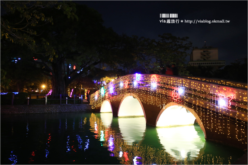 台中燈會》中臺灣元宵燈會～台中公園雞年主燈「鳳凰花開」～超炫！聞得見花香的主燈秀！