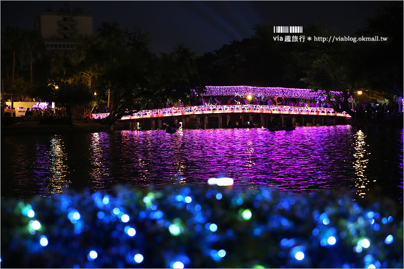 台中燈會》中臺灣元宵燈會～台中公園雞年主燈「鳳凰花開」～超炫！聞得見花香的主燈秀！