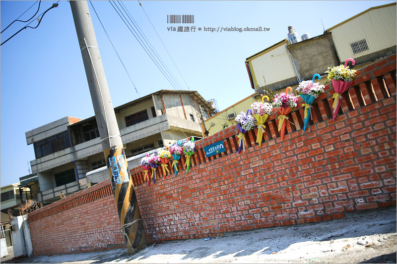 彰化景點》卡里善之樹‧Rainbow House─為愛撐傘｜小新清旅點報到！彩虹般的傘樹＋傘巷好夢幻！