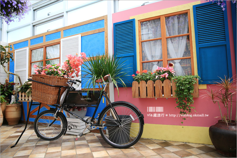 【彰化菁芳園落羽松】Tenway Cafe～園區新咖啡館登場！帶著紫色夢幻感的玻璃花房好浪漫！