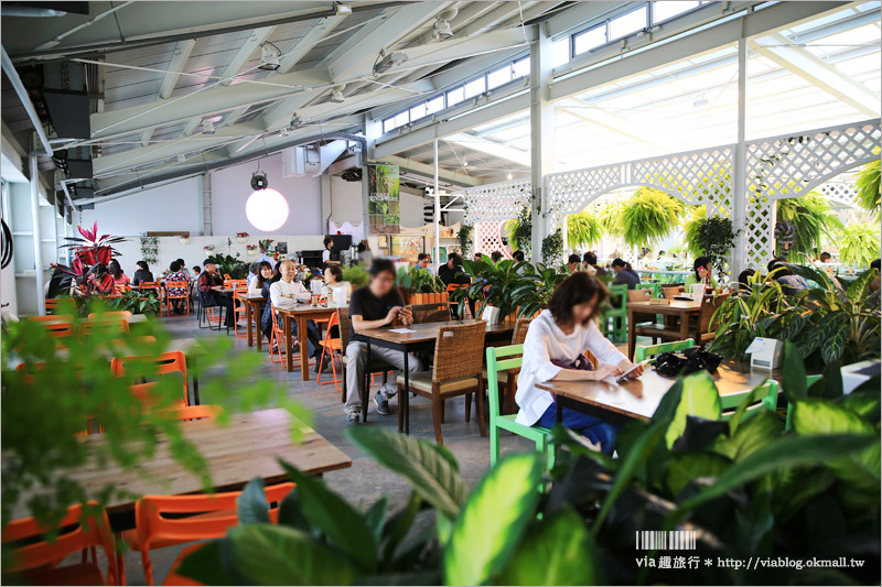 【彰化菁芳園落羽松】Tenway Cafe～園區新咖啡館登場！帶著紫色夢幻感的玻璃花房好浪漫！