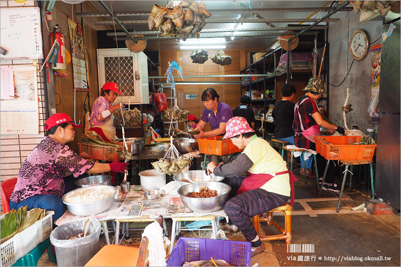 彰化美食》芬園溪頭阿珠古早味燒肉粽～聞香二十多年老店！挑水古道美食小吃吃這間！