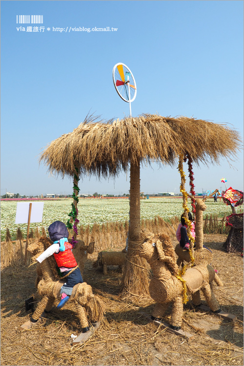 太保花海》嘉義太保花海節～夢幻拼布花田真實登場‧小熊狗狗等裝置藝術俏皮又可愛！