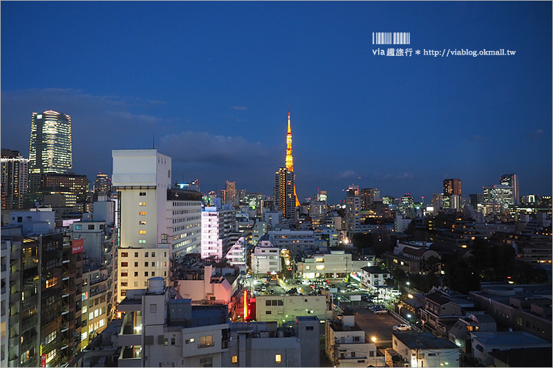 東京飯店》六本木光芒飯店～看得見東京鐵塔！近地鐵、頂樓有大浴場的推薦住宿旅館