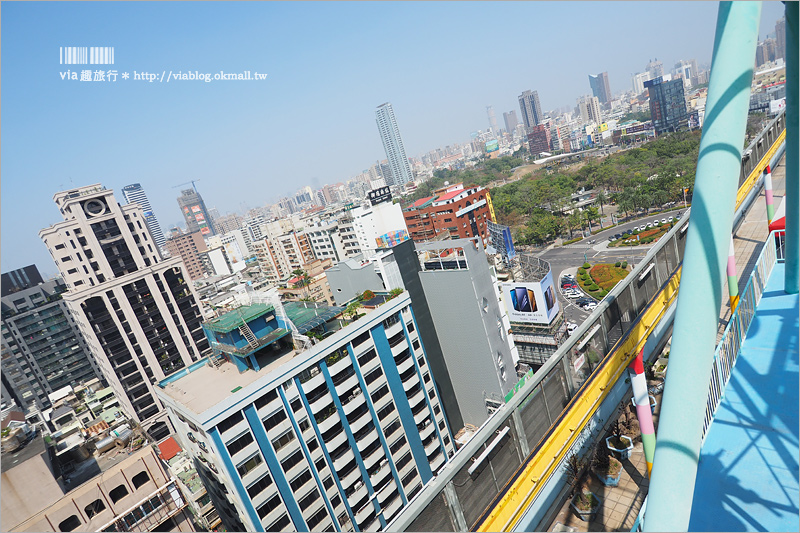 高雄親子景點》大立百貨空中樂園｜懷舊的戶外頂樓遊樂園～孩子的遊樂場、網美拍照的好去處！