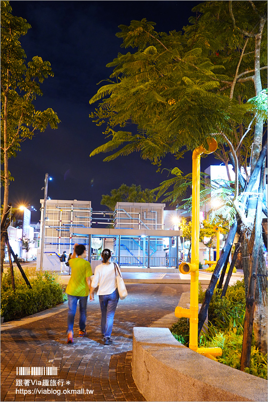 台南景點》海安路「街道美術館」～新亮點！變身大型戶外藝術館，夜裡發光更夢幻！