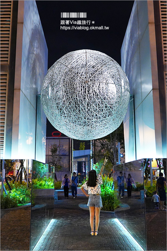 台南景點》海安路「街道美術館」～新亮點！變身大型戶外藝術館，夜裡發光更夢幻！