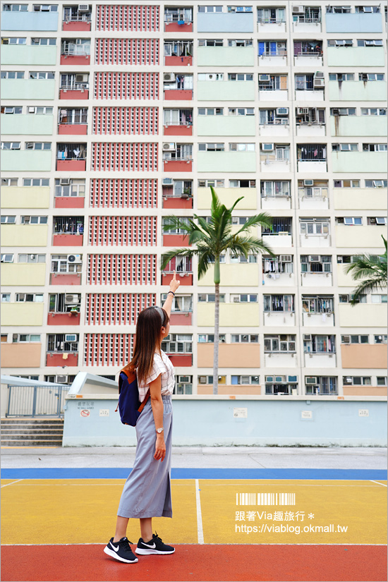 香港拍照景點》彩虹邨～最夯IG景點‧網美們集合囉！彩虹公寓＋彩虹球場大好拍！