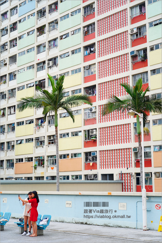 香港拍照景點》彩虹邨～最夯IG景點‧網美們集合囉！彩虹公寓＋彩虹球場大好拍！