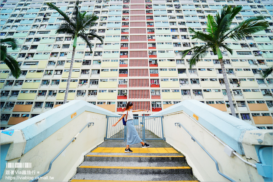 香港拍照景點》彩虹邨～最夯IG景點‧網美們集合囉！彩虹公寓＋彩虹球場大好拍！