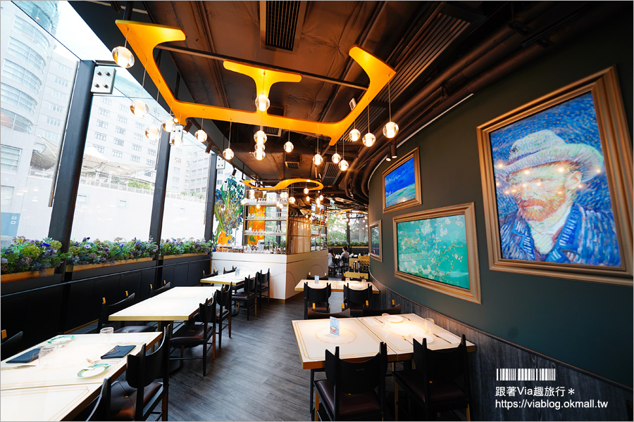 香港咖啡館》梵谷餐廳Van Gogh Senses Hong Kong～下午茶推薦！在每一口美味裡遇見梵谷