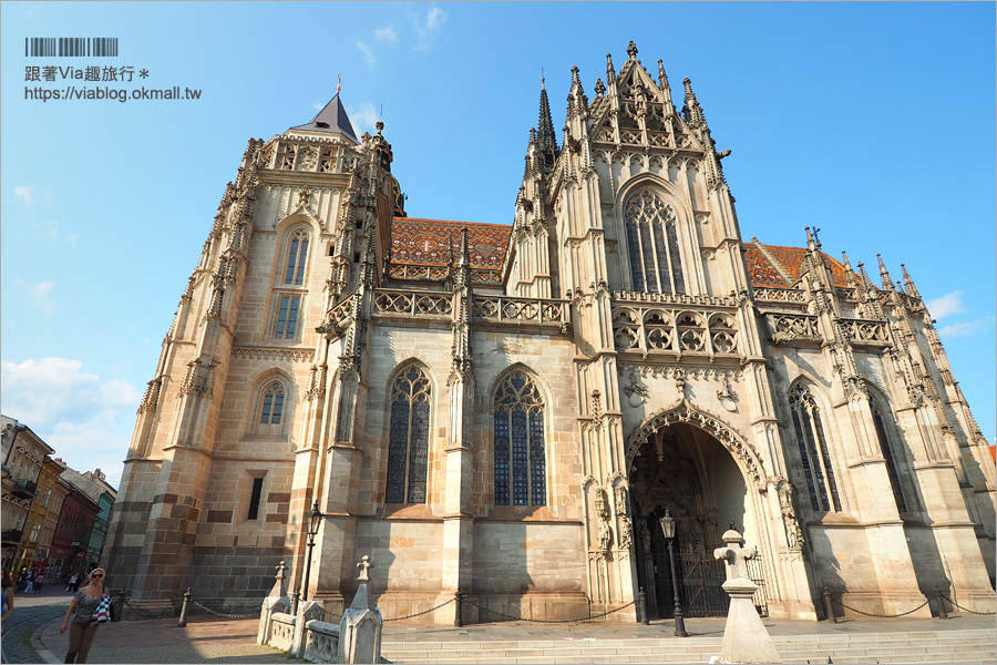 科希策景點》聖伊麗莎白主教座堂St.Elizabeth Cathedral～斯洛伐克最大教堂＋夜遊舊城區美景