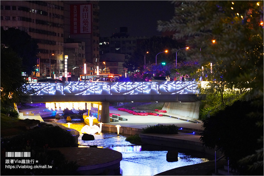 綠川水岸》台中綠川又有新亮點夜間璀璨登場！點亮．綠柳川創意藝術光景展～